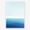 Set von zwei blauen Ozean Kunstdrucken, blaue Wandkunst, meer Poster Bild 2