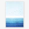 Set von zwei blauen Ozean Kunstdrucken, blaue Wandkunst, meer Poster Bild 3