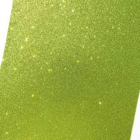 Moosgummi Platte Glitter hellgrün 200 x 300 x 2 mm Bild 1