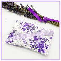 Lavendelduftkissen, Lavendelsäckchen, ca 9 cm x 13 cm, Lavendel aus Eigenanbau, ohne Füllstoffe. Orignal Vintagestoff, Bild 1