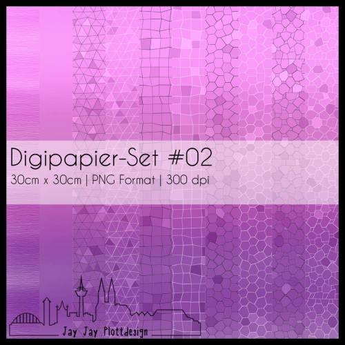 Digipapier Set #02 (lila) zum ausdrucken, plotten, scrappen, basteln und mehr