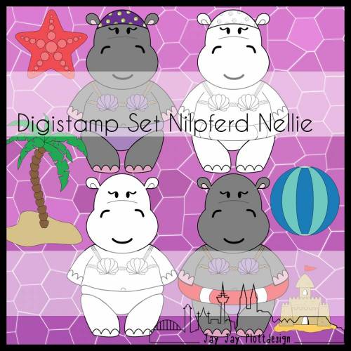Digistamp Nilpferd Nellie