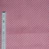 9,50 EUR/m Stoff Baumwolle - Punkte weiß auf altrosa / mauve 2mm Bild 5