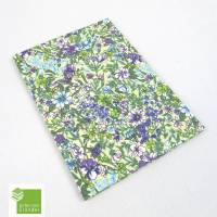 Adressbuch, Blumen-Garten, 17 x 12,3 cm, Passwörterbuch, Hardcover, grün, hellblau, beige, lila, violett, weiß Bild 1