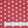 8,80 EUR/m Stoff Baumwolle Sterne weiß auf rot 10mm Bild 5