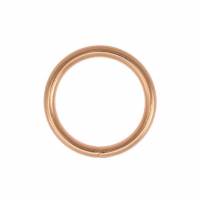 O-Ring Rundring 10 Stk. Metall Rosé Gold Bild 1