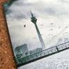 Düsseldorf Fernsehturm Rheinpromenade - Fine Art Print Foto - Klappkarte mit Umschlag - Format quadratisch Bild 8