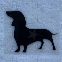 Bügelbild - Dackel / Hund (Silhouette) - viele mögliche Farben Bild 1