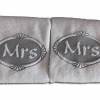 Bestickte Handtücher Mr und Mrs mit Monogramm Frotteetuch 2er Set Geschenk für Verliebte Hochzeit Valentinstag Deko Bad Bild 5