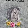 Equidenpass Pferdepass Pferd grau mit Namensbestickung Bild 3