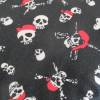 Jersey Baumwoll - Jersey  Totenkopf  Piraten Skull  schwarz Oeko-Tex Standard 100(1m/16,-€) Bild 2