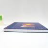 Japanbindung, Orangenpapier, dunkel-blau rot, 110 Blatt Recycling-Papier, 22 x 21 cm, handgefertigt Bild 6