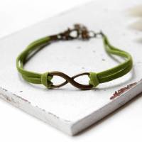 Infinity • Armband Velour | Farbwahl | Armschmuck | Geschenke für Frauen | Freundin | Schwester | Mama Bild 1