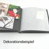 RESERVIERT FÜR D. H.-D.;  schwarzes Fotoalbum mit silbernem Knopf, Gästebuch limette Bild 6