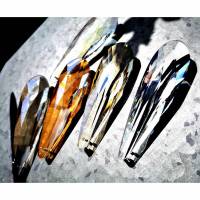 1 Glasanhänger, Suncatcher, Regenbogen-Kristall, 76,50 mm, Prisma, Glastropfen Bild 1