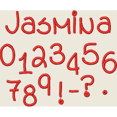 Stickdatei ca. 16mm Buchstaben Schrift, Schönschrift  Set 461