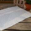 Häkel-Anleitung für eine gehäkelten eckigen Teppich oder ein Platz-Set aus Textilgarn Bild 4