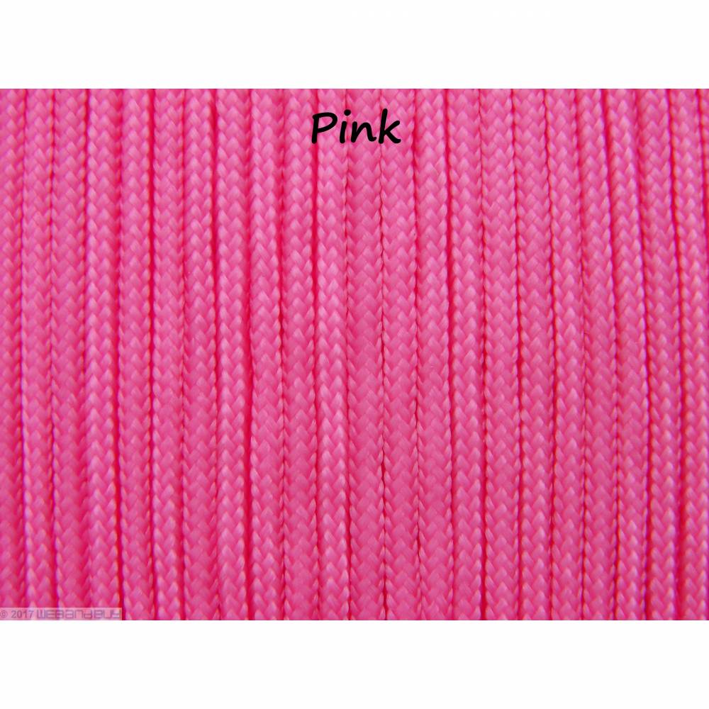 Fallschirmschnur Fallschirmleine Parachute cord 2mm dick 2 Meter lang Farbe Pink Bild 1