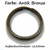 2 Schlüsselringe / split Rings 25 mm Durchmesser Farbe Antik Bronze Bild 2