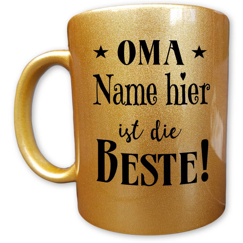 Oma Tasse mit Name, Oma ist die beste, Oma Geschenke Bild 1