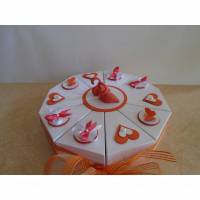hochzeitstorte Geldgeschenk zur Hochzeit  Flamingo Schachteltorte Papiertorte give Away Torte Hochzeitsgeschenk Geschenk Bild 1