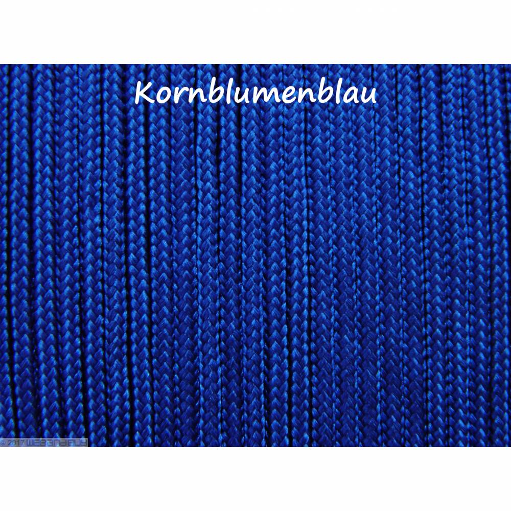 Fallschirmschnur Fallschirmleine Parachute cord 2mm dick 2 Meter lang Farbe Kornblumenblau Bild 1