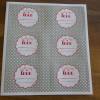 18 Sticker Aufkleber Etiketten made with love Sticker, selbstklebend, polka dots, Bild 2