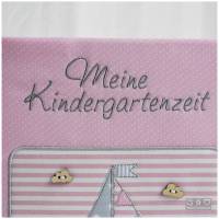 Ordner-Portfolio mit Doodlestickerei 'Maus im Segelboot', Stickerei 'Meine Kindergartenzeit' und Wunschname Bild 4