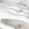 Ring, Becherli, Akoya-Perle, Sammelring, Silber, gehämmert, Struktur, Goldschmiede Bild 9