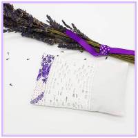 kleines Lavendelduftkissen, Lavendelsäckchen, ca 8.5 cm x 14 cm, Lavendel aus Eigenanbau, ohne Füllstoffe. Bild 1