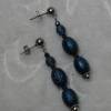 Schmuckset aus dunkelblauen Perlen in türkischer Häkeltechnik Bild 5