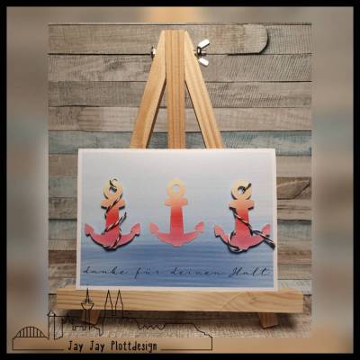 Plotterdatei Karte Danke für Deinen Halt Freebie