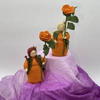 Rose orange -  Jahreszeitentisch - Blumenkind - Sommer Bild 1
