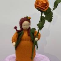 Rose orange -  Jahreszeitentisch - Blumenkind - Sommer Bild 3