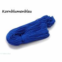 Fallschirmschnur Fallschirmleine Parachute cord 2mm dick 4 Meter lang Farbe Kornblumenblau Bild 1