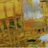 Acrylgemälde 30x30cm abstrakt gelb Bild 7