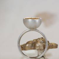 Ring, Becherli, Sammelring, Silber, gehämmert, Struktur, Goldschmiede Bild 10