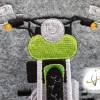 KFZ Etui Motorrad grün Kennzeichen Zulassungsbescheinigung Hülle Bild 3