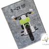 KFZ Etui Motorrad grün Kennzeichen Zulassungsbescheinigung Hülle Bild 5