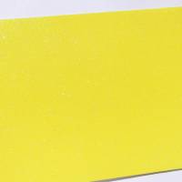 Moosgummi Platte gelb Glitter ca. 200 x 300 x 2 mm Bild 1