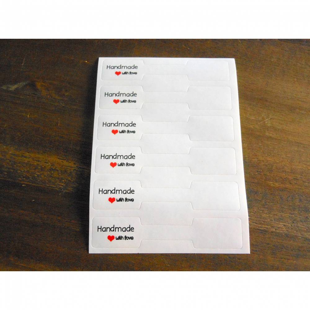 6 Sticker Aufkleber für Schmuck   selbstklebend, Bild 1