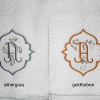 Besticktes personalisiertes Handtuch gesticktes Monogramm Gästehandtuch Duschhandtuch Geburtstagsgeschenke Bild 6