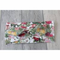 Knotenhaarband/Stirnband Jersey floral bunt Bild 1