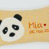 Namenskissen Taufkissen Kuschelkissen Kindergartenkissen Geburtsgeschenk  Panda Pandabär Bild 8