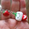 Marshmallow Erdbeere  Schlüsselanhänger 3 D kawaii Bild 4