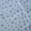 Jersey - Hellgrau mit grauen Sternen - beidseitig elastisch, weicher Griff - 150 x 75 cm Bild 1