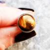 Ring, Edelstahl mit Halbedelstein, Fingerring, Größenverstellbar Bild 6