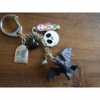 3 D Fledermaus     , Schlüsselanhänger, Taschenanhänger, Skull, RIP Bild 1