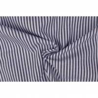 9,90 Euro/m Baumwolle Popeline,dunkelblau- weiß gestreift Bild 1