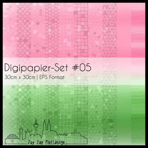 Digipapier Set #05 (rot & grün) zum ausdrucken, plotten, scrappen, basteln und mehr